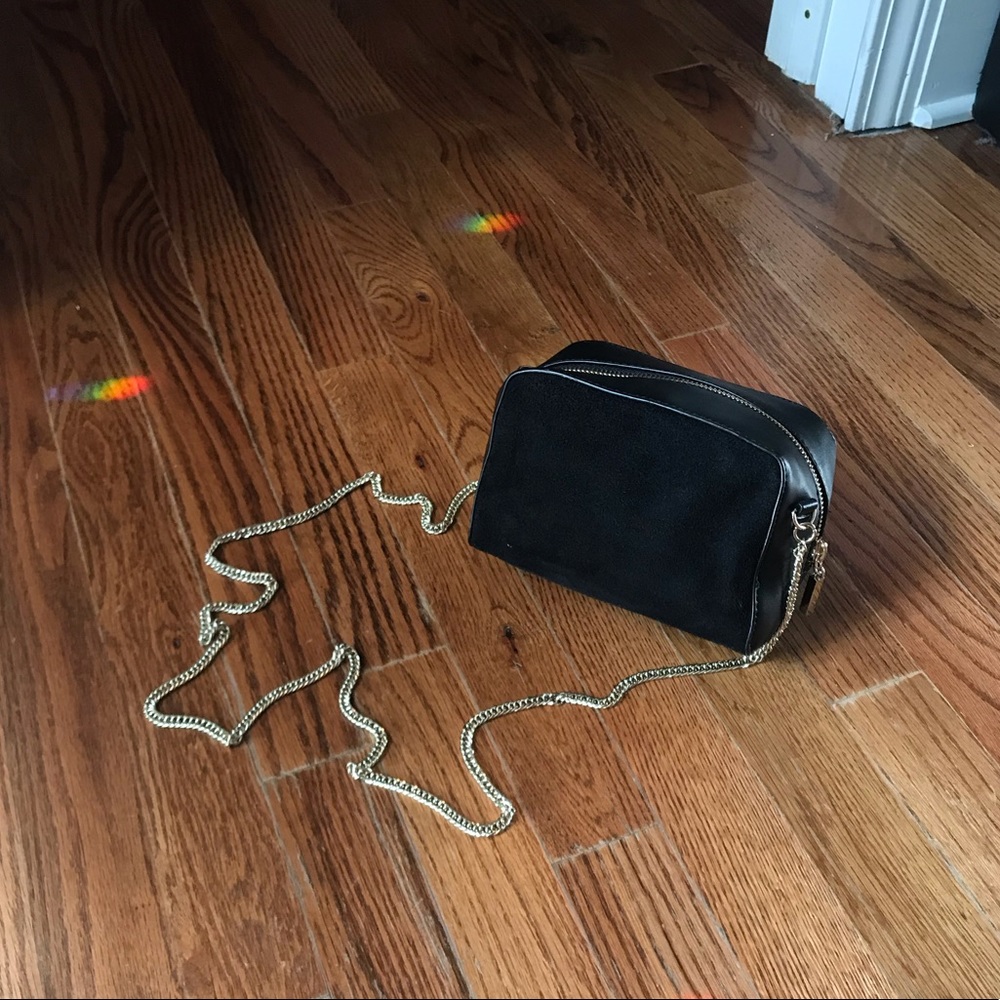 Urban Outfitters Black Suede Leather Purse